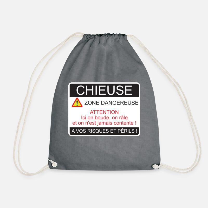 Chieuse - Drawstring Bag - grey