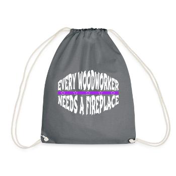 union carpenter john carpenter jackhammer - Drawstring Bag - grey - Front