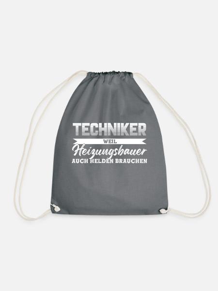 Techniker Beruf Technik Geschenk - Turnbeutel - Grau