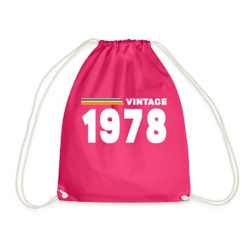 Millésime 1978 - Sac de sport léger - fuchsia - Devant