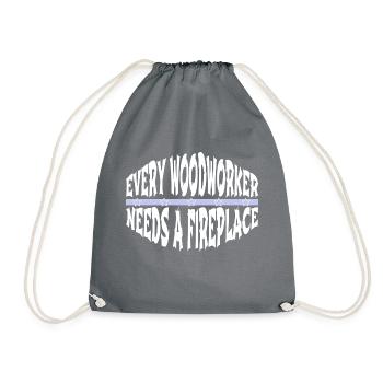 charpentier fille tshirts drôles citation blagues - Sac de sport léger - gris - Devant