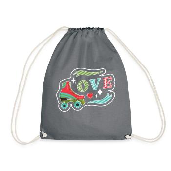Roller Skating Inline Skating Inline Skates - Drawstring Bag - grey - Front