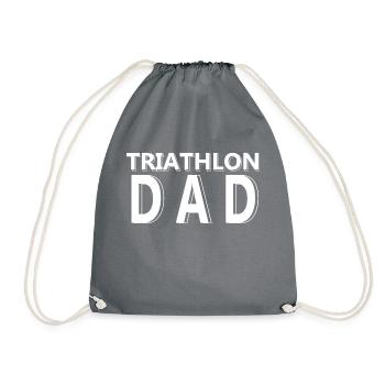 Triathlon Swim Bike Run Marathon - Turnbeutel - Grau - Vorne