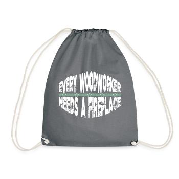 Charpentier Blague Geek Woodworking Gift Apprenti - Sac de sport léger - gris - Devant