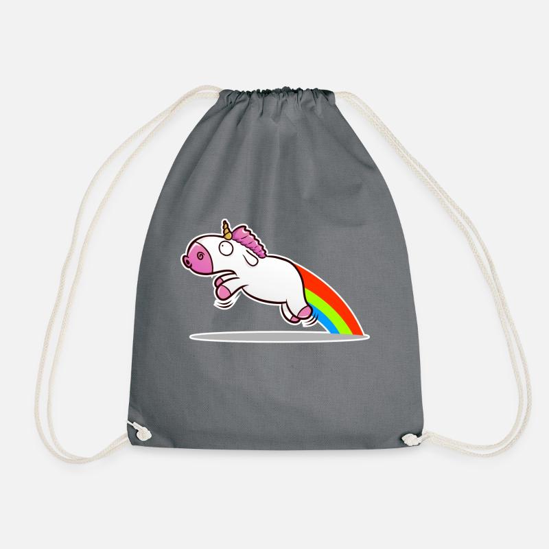 Unicorns! - Turnbeutel - Grau