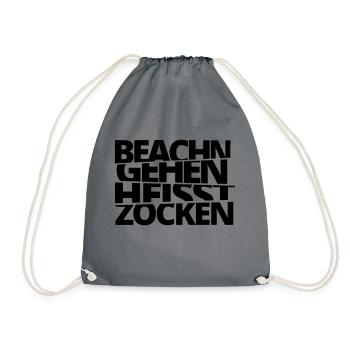 Beachn aller signifie le jeu! - Sac de sport léger - gris - Devant