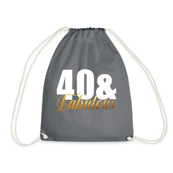40 & Fabuleux - Sac de sport léger - gris - Devant