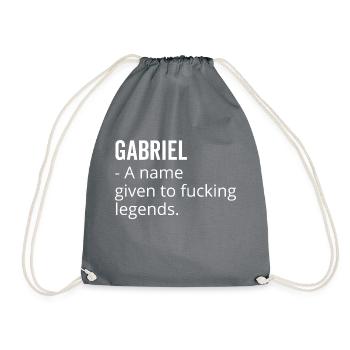 Gabriel ein Name für verdammte Legenden - Turnbeutel - Grau - Vorne