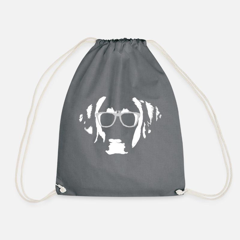 Cooler Labrador Retriever mit Sonnenbrille - Turnbeutel - Grau