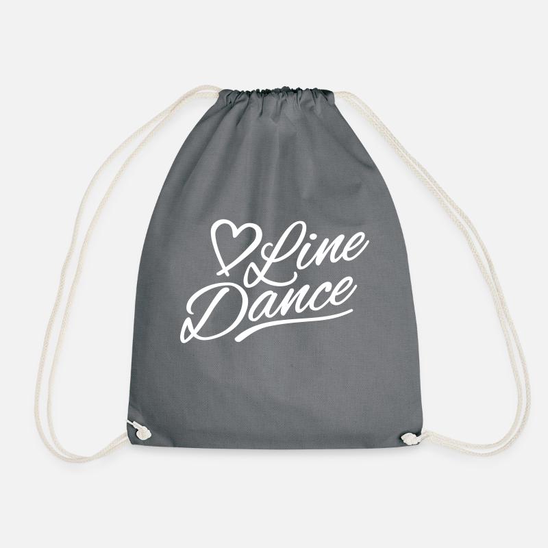 Love Line Dance Linedance Lover - Turnbeutel - Grau