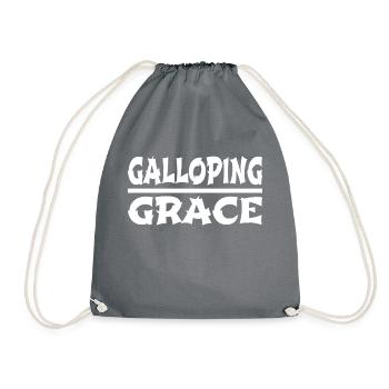 graceful living elegance in simplicity riding gear - Turnbeutel - Grau - Vorne