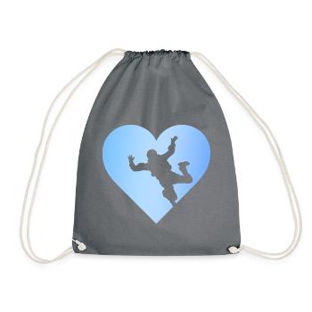 Parachuting Skydive Flugsport - Turnbeutel - Grau - Vorne