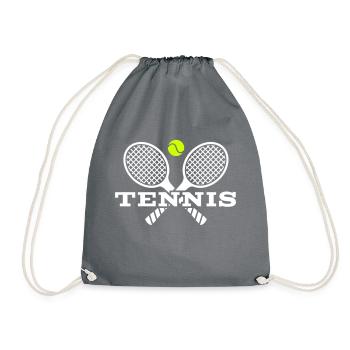 Tennis - Drawstring Bag - grey - Front