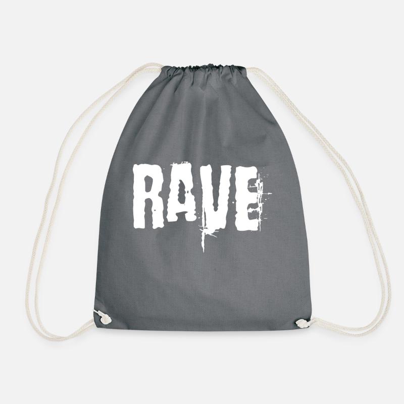Rave-Logo-Design - Turnbeutel - Grau