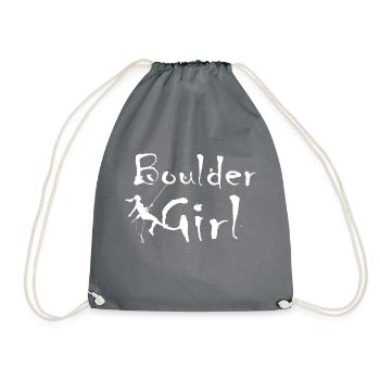 Bouldern Klettern Climbing - Turnbeutel - Grau - Vorne