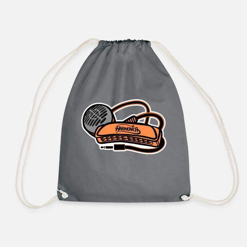 Micro Harmonica Harmonica Style - Sac de sport léger - gris