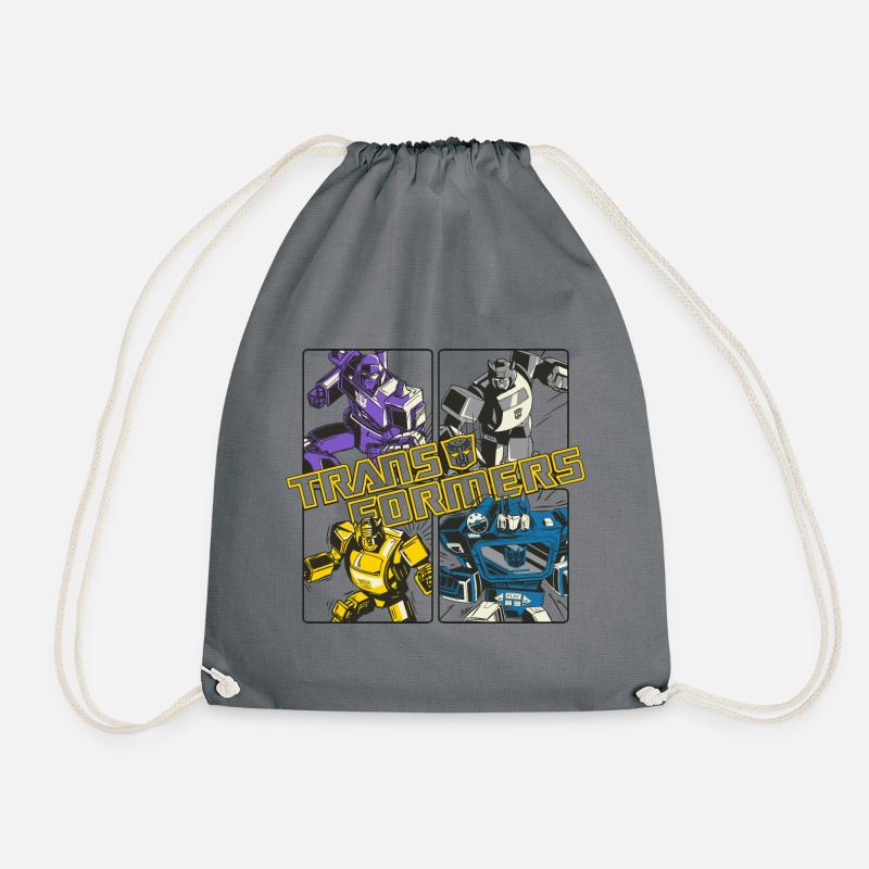 Transformers Megatron, Bumblebee And Soundwave - Drawstring Bag - grey