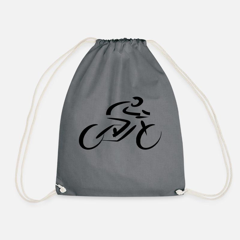 cycling - Drawstring Bag - grey