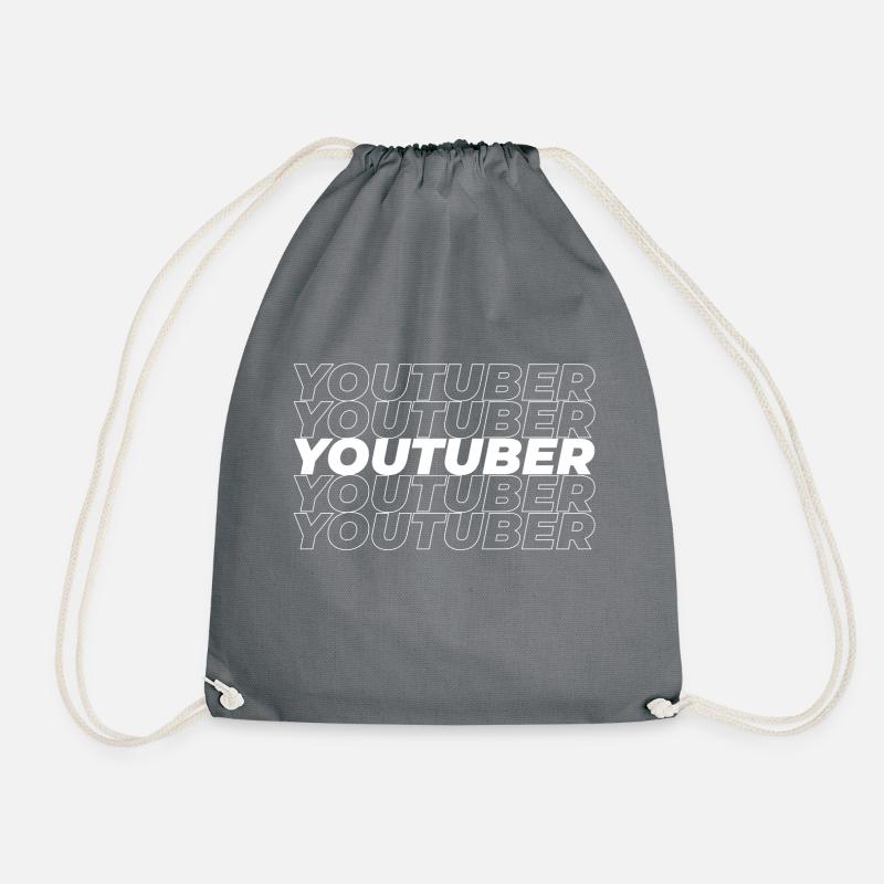 YouTuber - Turnbeutel - Grau