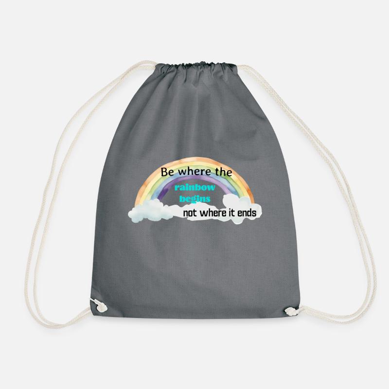 Rainbow - Turnbeutel - Grau