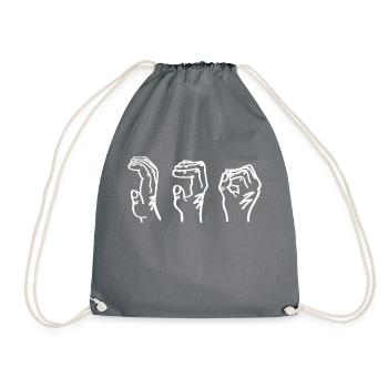 Grifftarten Climbing - Drawstring Bag - grey - Front