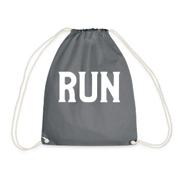 run - Turnbeutel - Grau - Vorne