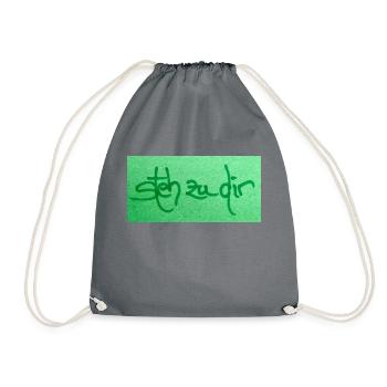 steh zu dir - Turnbeutel - Grau - Vorne