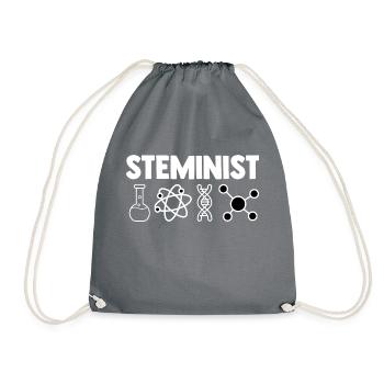 Steminist Software Developer Coder Nerd Conmputer - Turnbeutel - Grau - Vorne