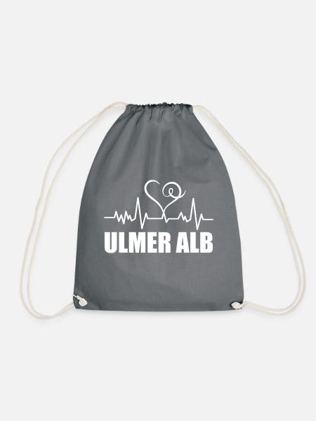 Heartbeat Ulmer Alb - Turnbeutel - Grau