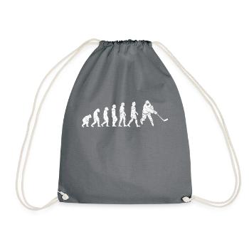 Eishockeyteam Eishockey Wintersport Geschenk - Turnbeutel - Grau - Vorne