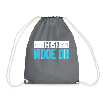 CIM 10 - Spécialiste du codage médical - Sac de sport léger - gris - Devant
