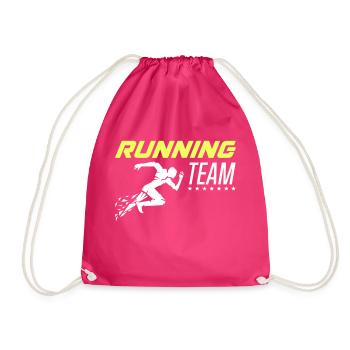 Running Team 1 - Drawstring Bag - fuchsia - Front