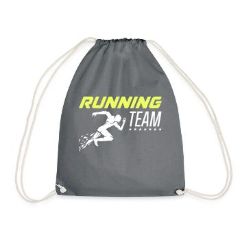 running team 1 - Turnbeutel - Grau - Vorne