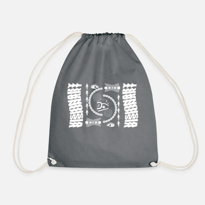 Visionary - Drawstring Bag - grey