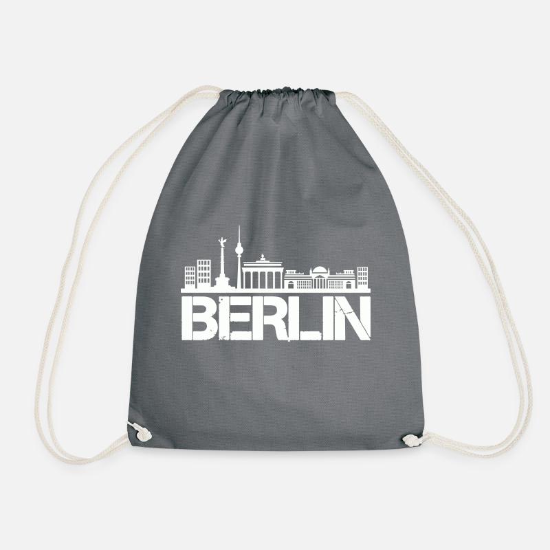 berlin skyline - Turnbeutel - Grau