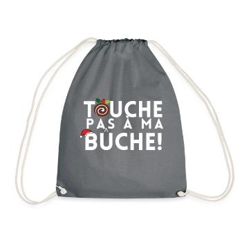 TOUCHE PAS A MA BUCHE - Sac de sport léger - gris - Devant