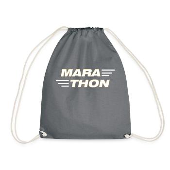 Triathlon Swim Bike Run Marathon - Turnbeutel - Grau - Vorne