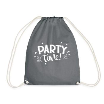 Party Time - Turnbeutel - Grau - Vorne