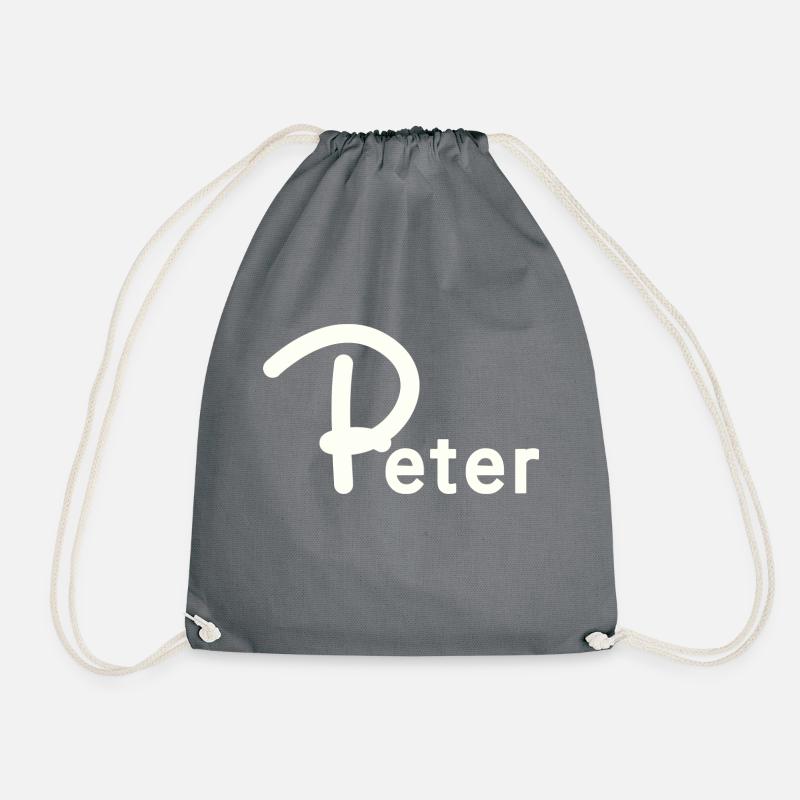 Peter - Drawstring Bag - grey