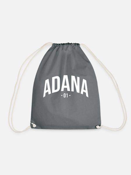 Adana 01 Türkei Turkiye Geschenk Urlaub Türk TR - Turnbeutel - Grau