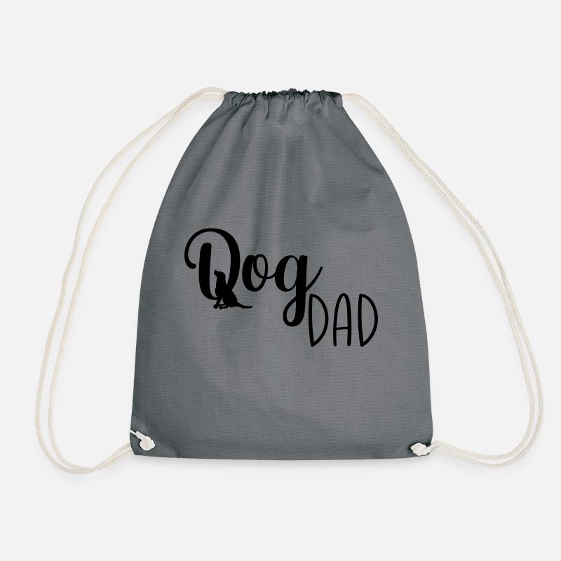 Dog Dad - Turnbeutel - Grau