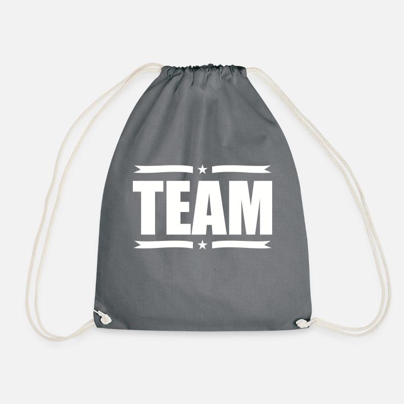 team - Drawstring Bag - grey