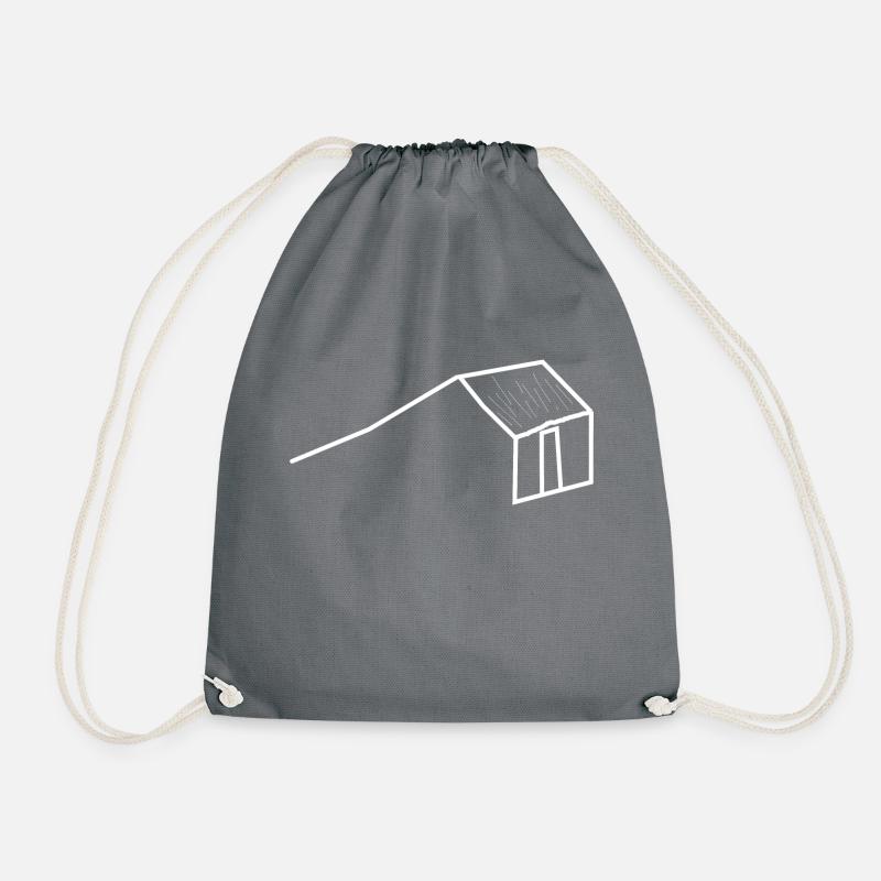 House1 - Drawstring Bag - grey