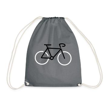 Fahrrad - Turnbeutel - Grau - Vorne