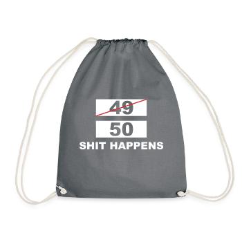 Lustiger Spruch Witzig Humor Geschenkidee - Turnbeutel - Grau - Vorne