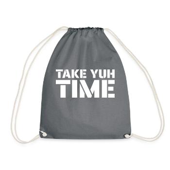 Jamaica Design - Prenez votre temps - Sac de sport léger - gris - Devant