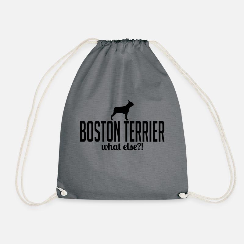 BOSTON TERRIER what else - Turnbeutel - Grau