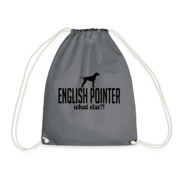 ENGLISH POINTER what else - Drawstring Bag - grey - Front
