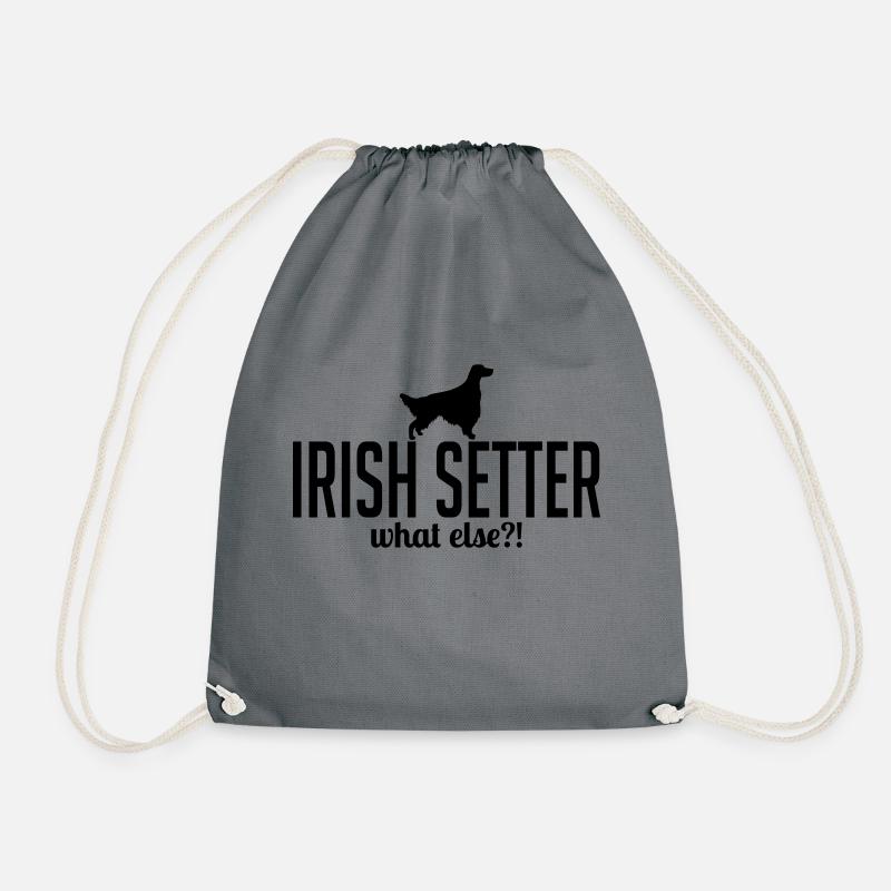 IRISH SETTER what else - Turnbeutel - Grau