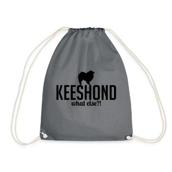 KEESHOND what else - Drawstring Bag - grey - Front